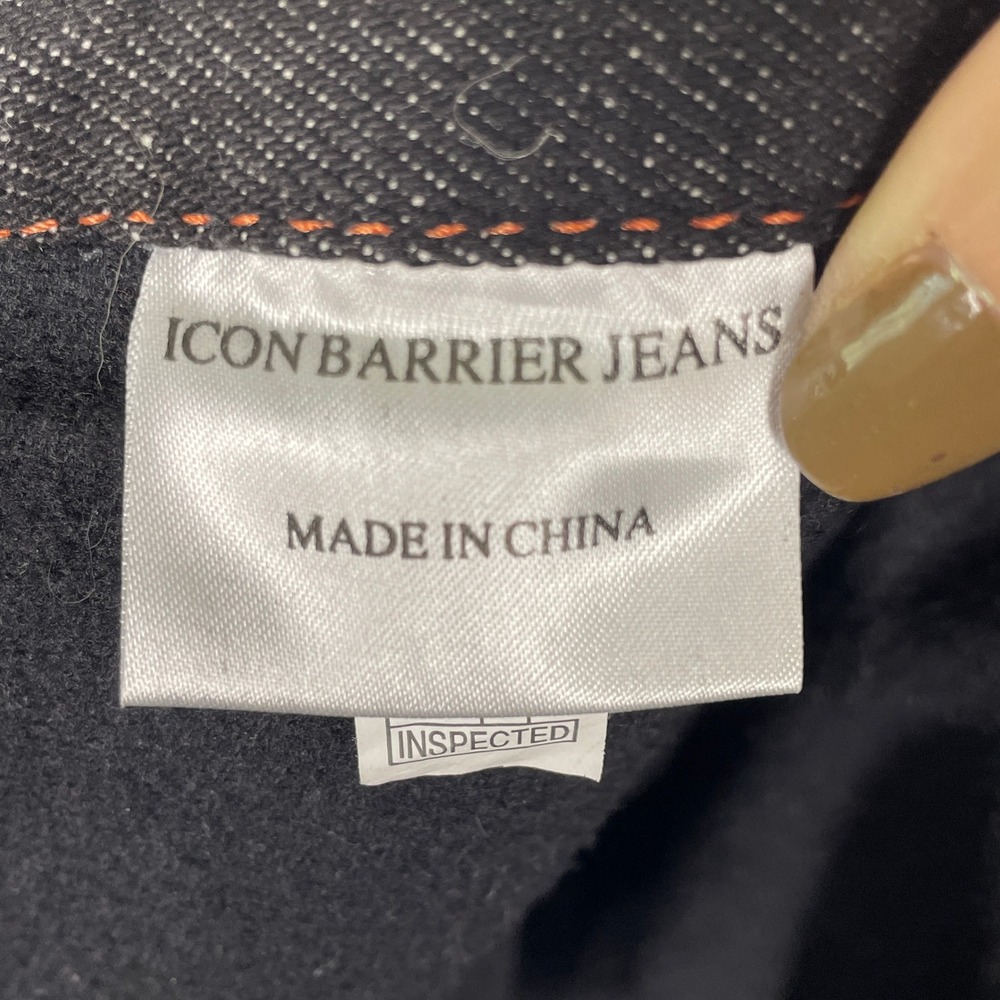 Icon Barrier Pant Motorcycle Jeans Mens 36 Black Very Good Aramid Reinforced - Picture 8 of 13